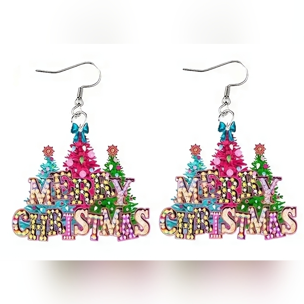 Cute Christmas Trees earrings.